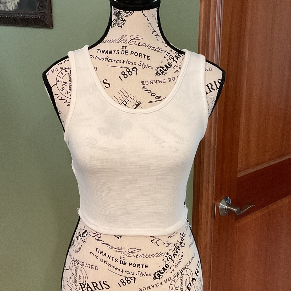 Roxy White Tank Top, Size S